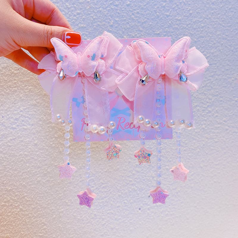 Girl Butterfly Hair Clip Set