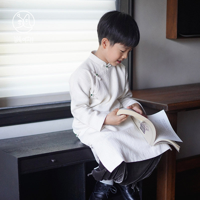 Manna Boys Ivory Scholar Changshan Set