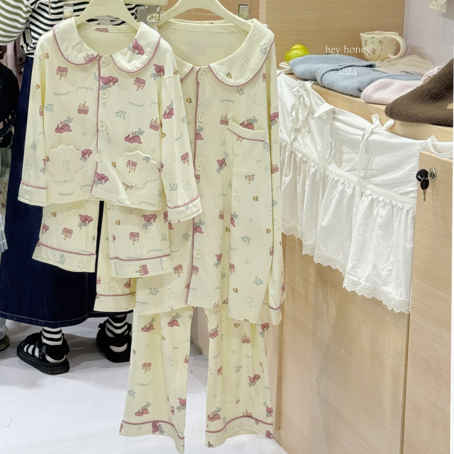 DXJ Family-Matching Carton Cotton Pyjamas Set