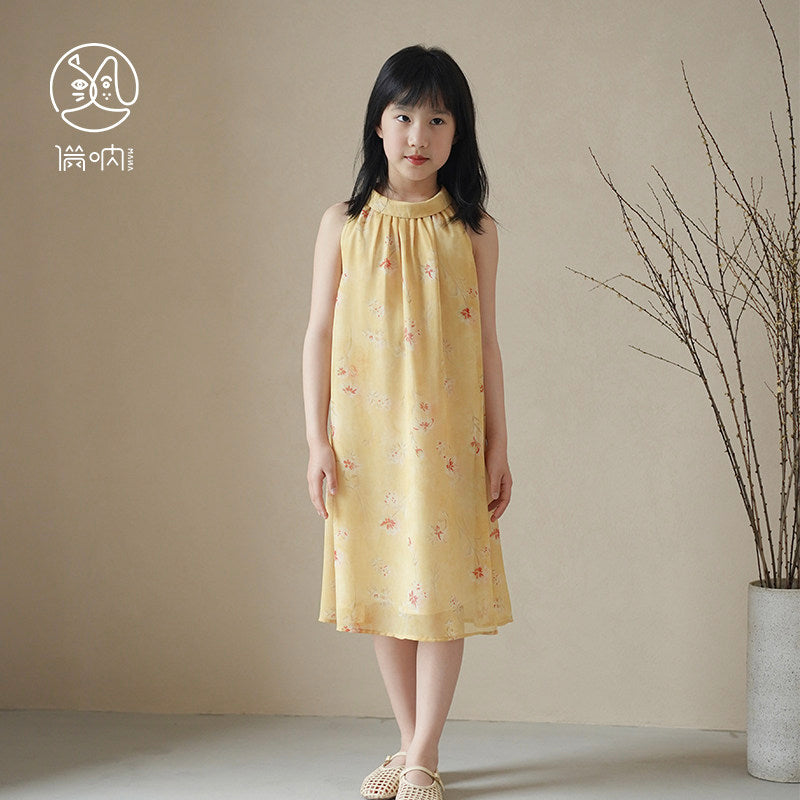 Mana Girls' Buttercup Breeze Floral Dress