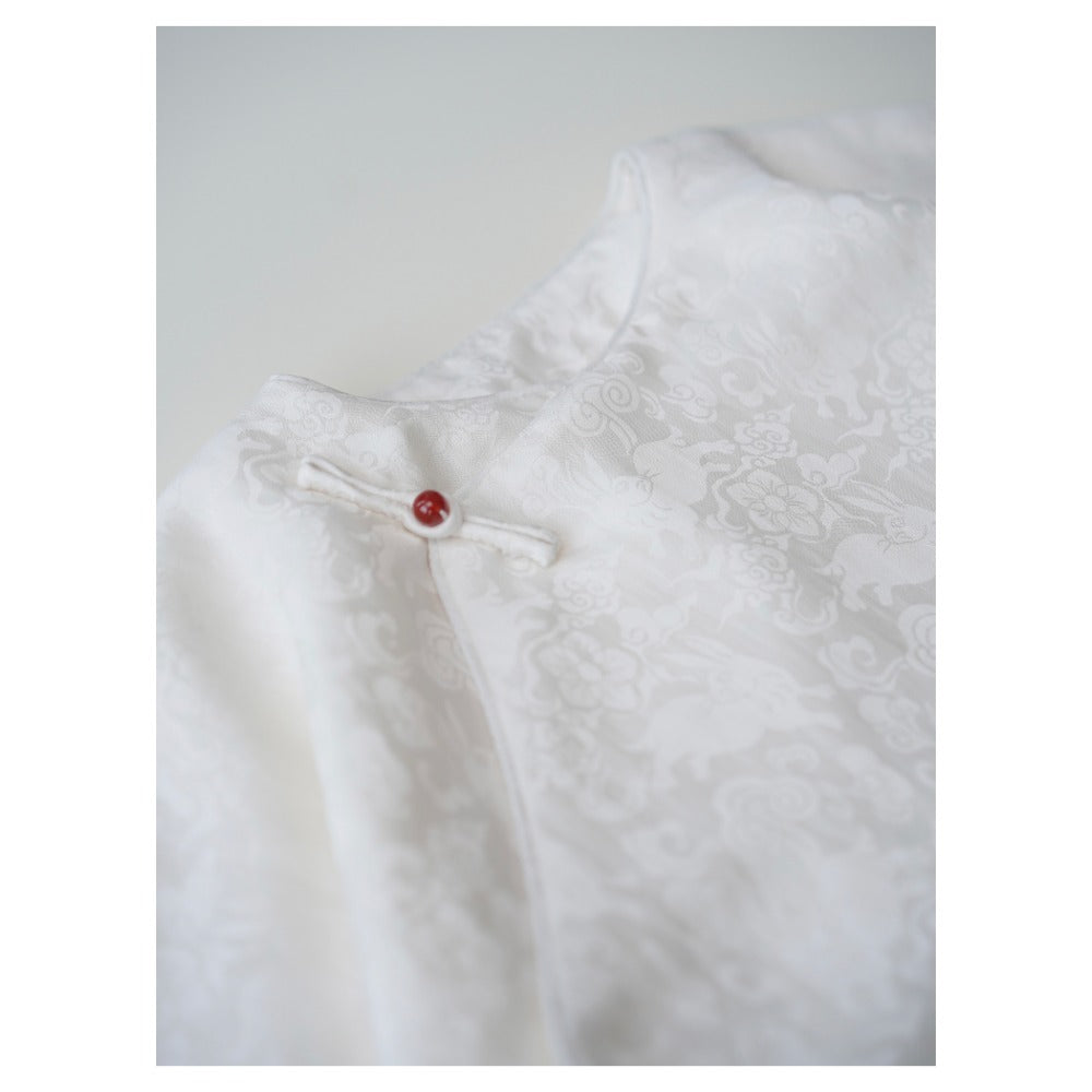 Chemise jacquard à manches oversize unisexe MaNa