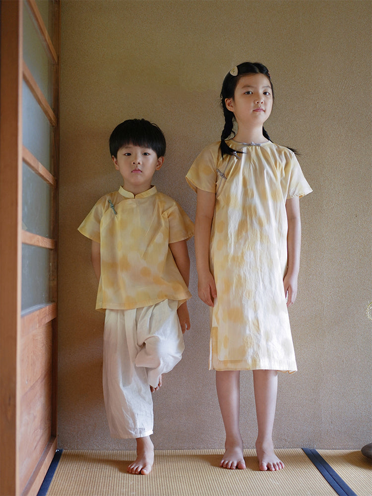 MaNa Cotton Yellow Dot Top t-shirt