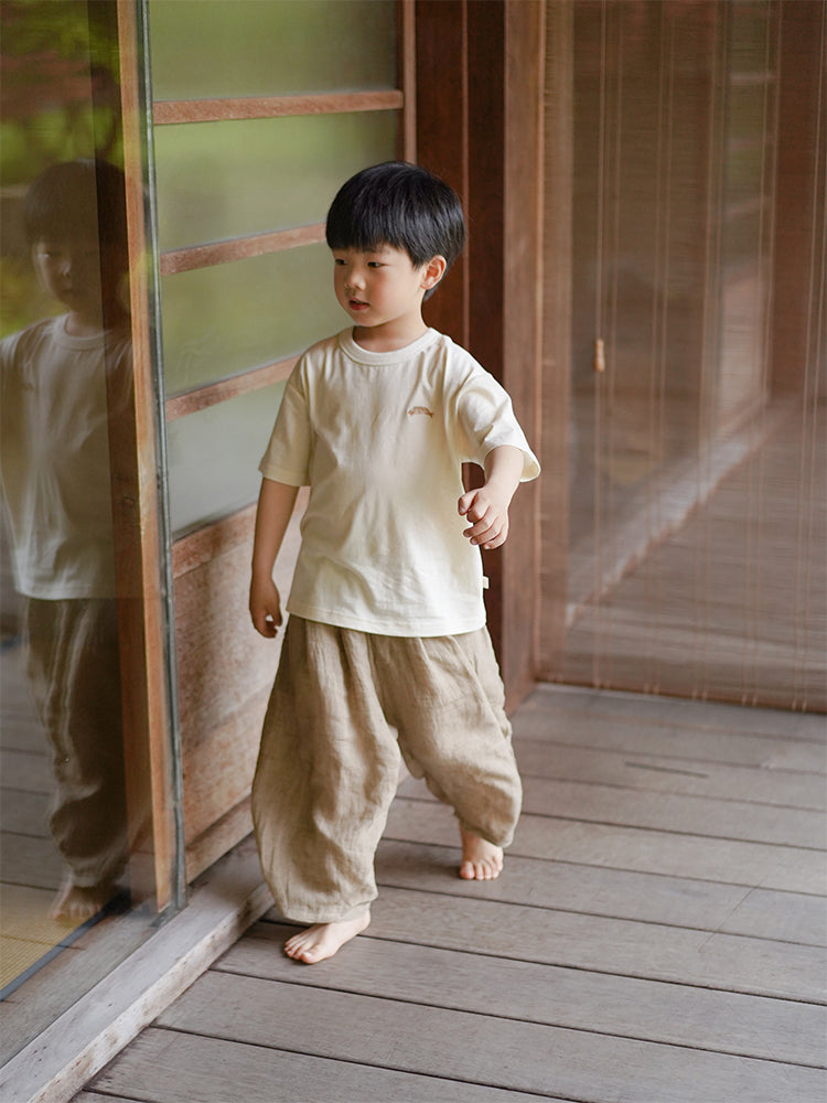 T-shirt en coton MaNa avec broderie petit poisson