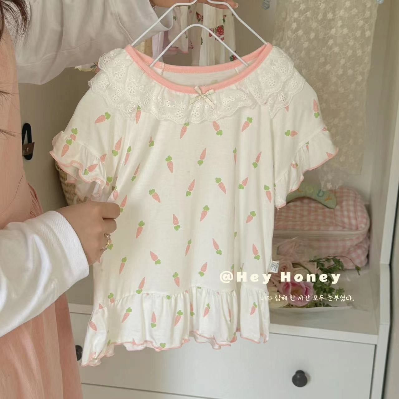 DXJ Robe de pyjama d'été pour fille