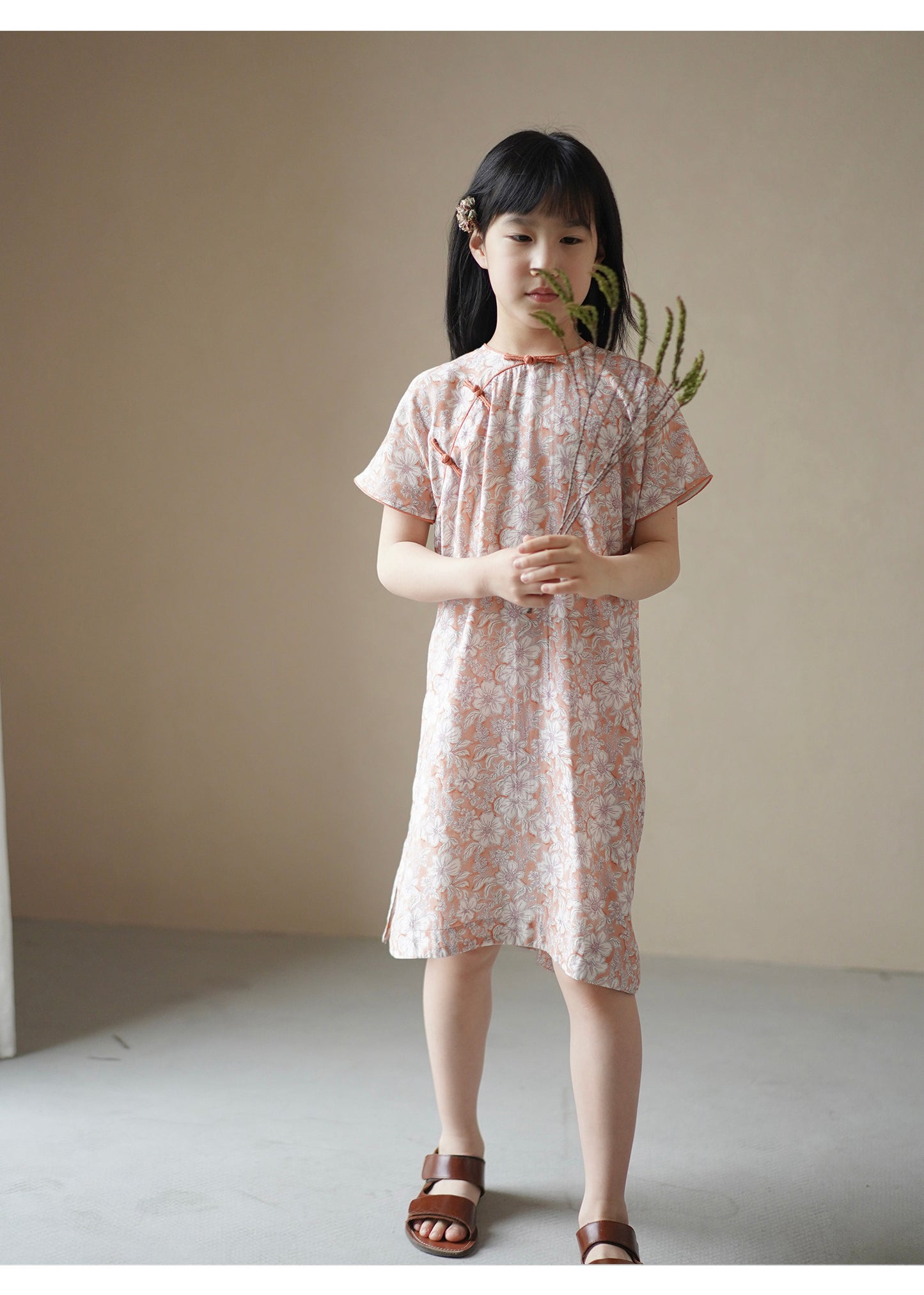 Manna Coral Garden Classic Qipao Dress