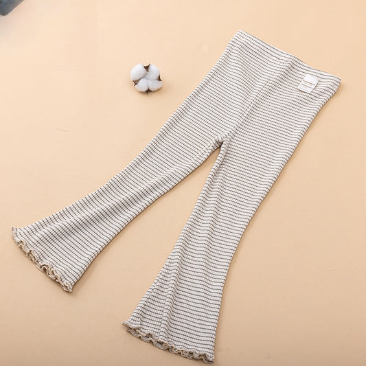 Pantalon évasé en coton biologique pour petite fille ANNIEWIN