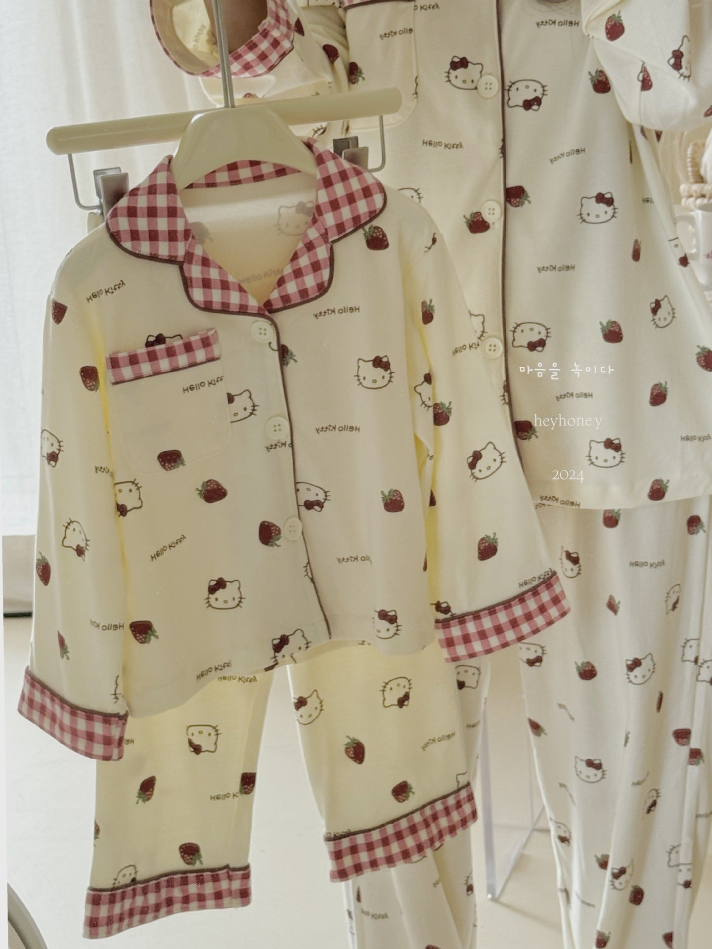 DXJ Family-Matching Carton Cotton Pyjamas Set