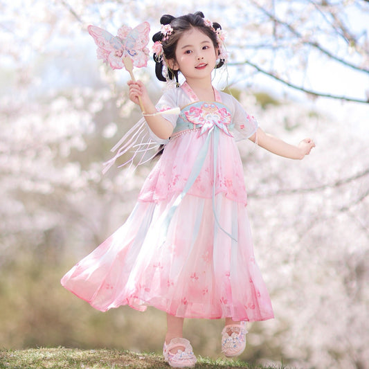 JXGX Summer Kite  Blossom Hanfu Princess Dress---Zhiyuan