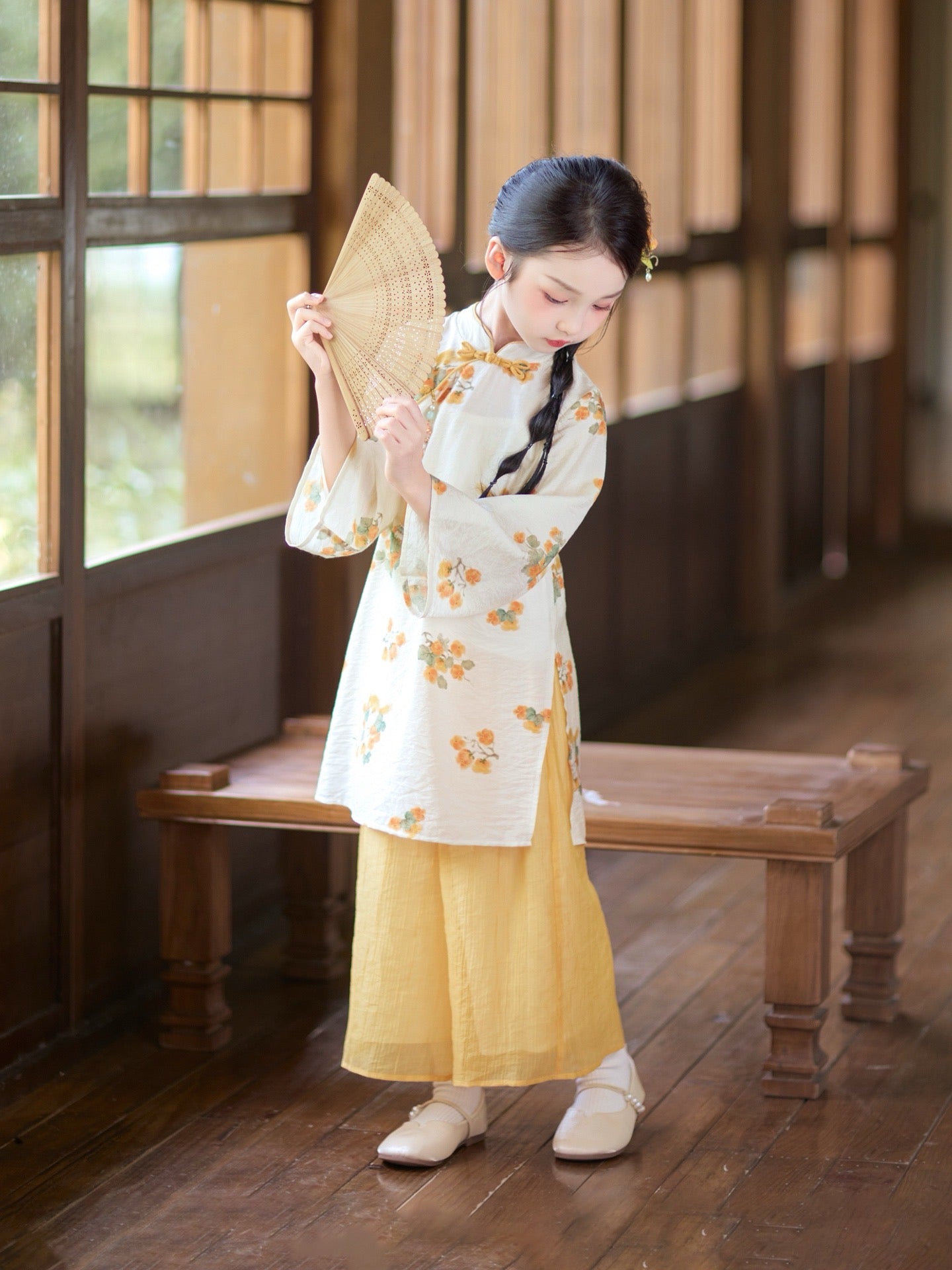 JXGX Girls' Floral Two-Piece Set ---JiaYi