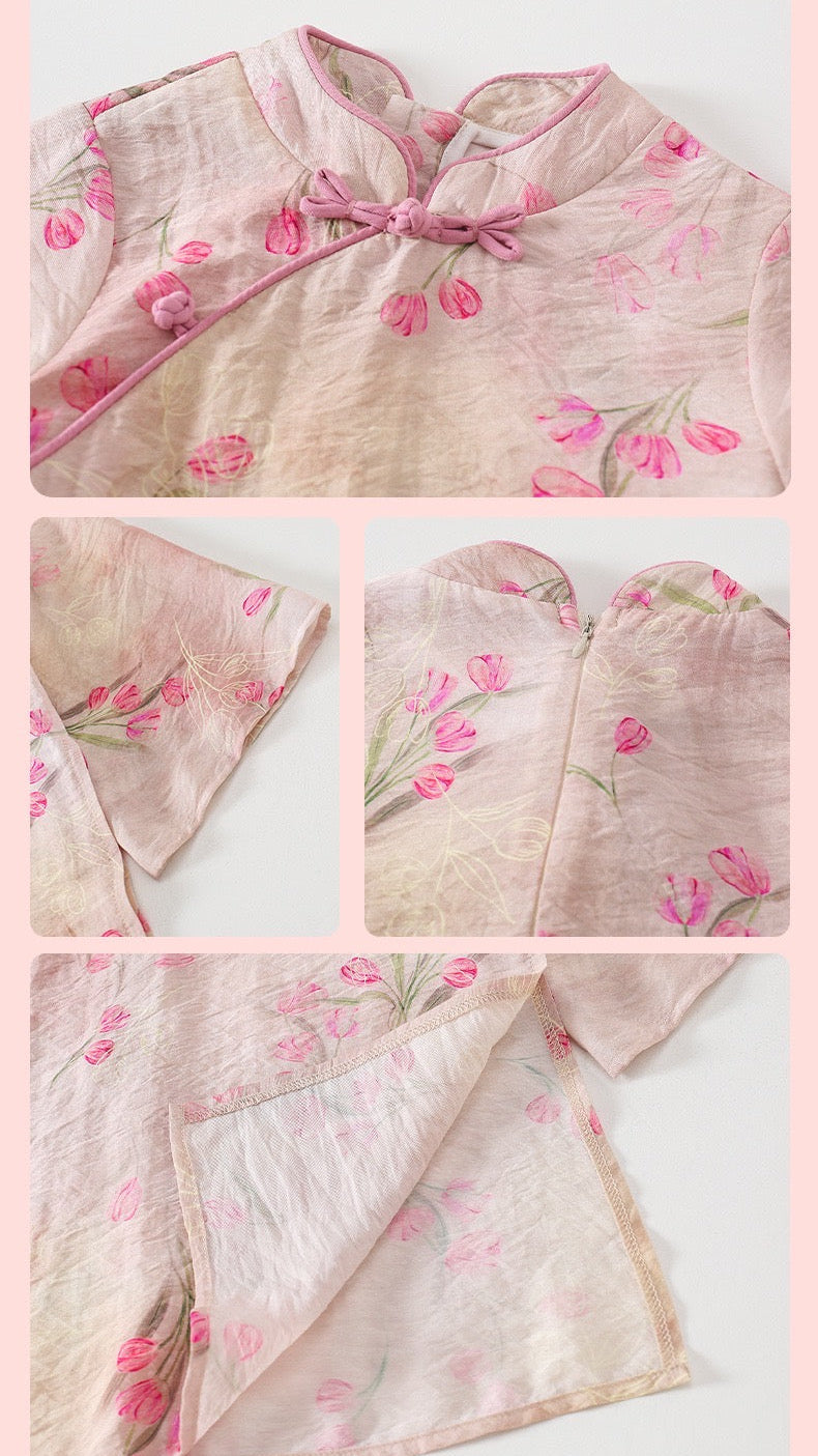 JXGX Girls' Floral Two-Piece Set ---JiaYi