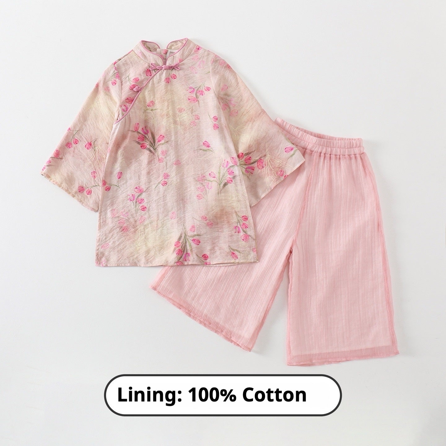 JXGX Girls' Floral Two-Piece Set ---JiaYi