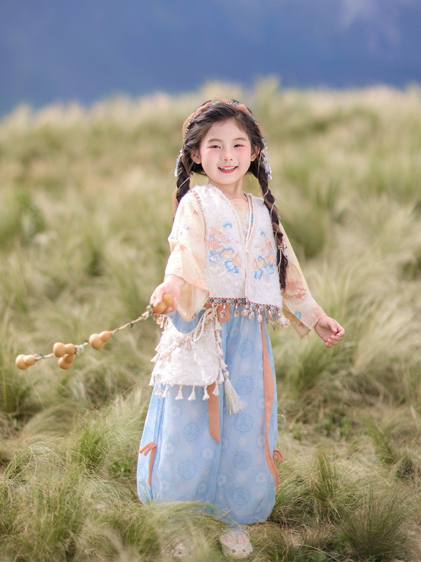 JXGX Elegant Floral Girl’s 3-Piece Set ---WuLi