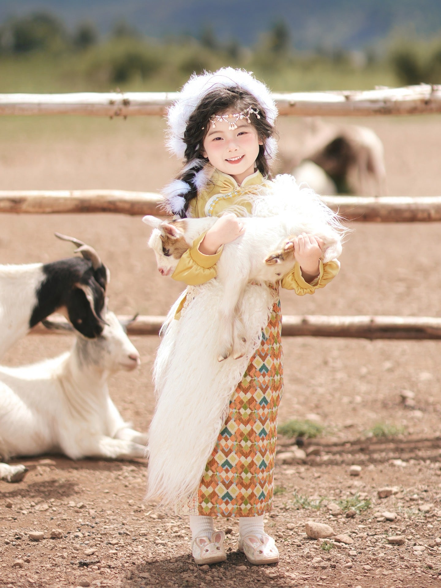 JXGX Gesar Style Girls' Folk Set---GeSang