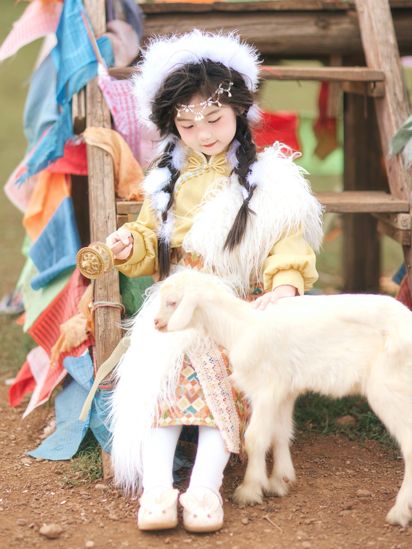 JXGX Gesar Style Girls' Folk Set---GeSang