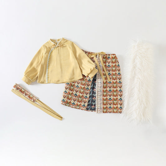 JXGX Gesar Style Girls' Folk Set---GeSang
