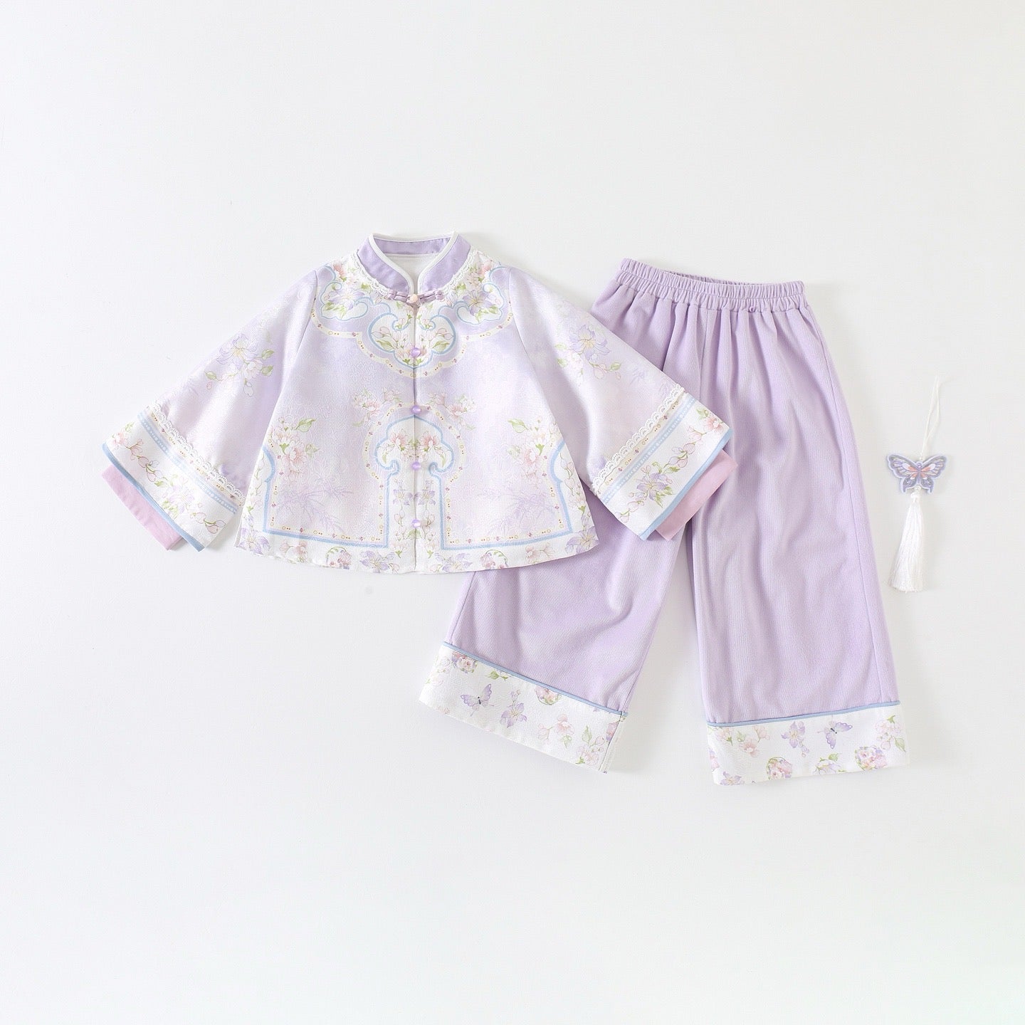 JXGX Enchanting Purple Blossom 2-Piece Girl’s Set ---XiaoMuZi