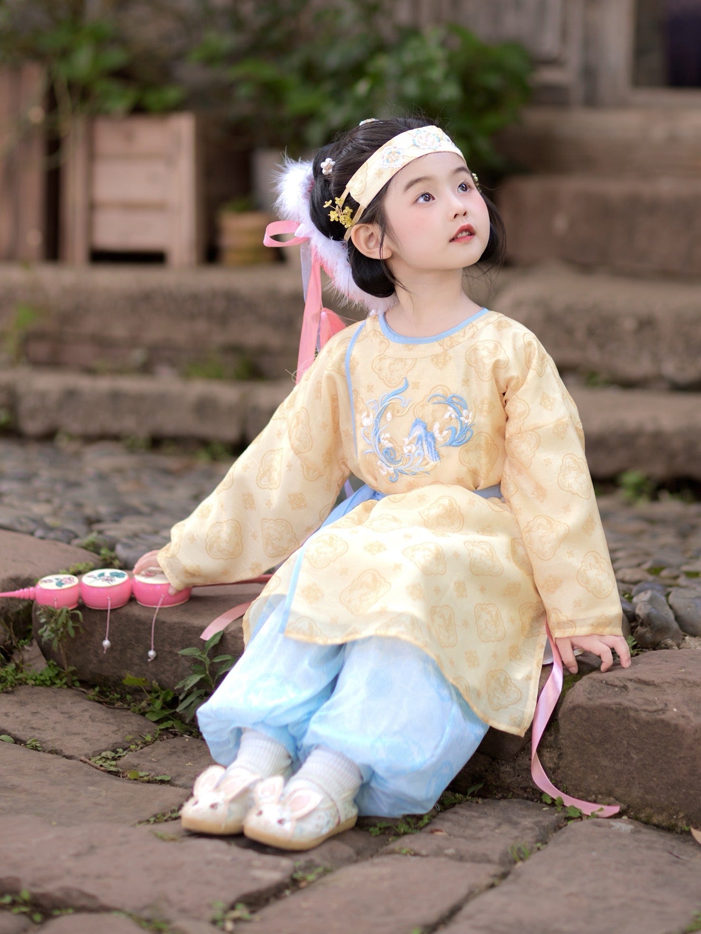 JXGX Jade Virtues 2-Piece Girl’s Set ---HuaiJin