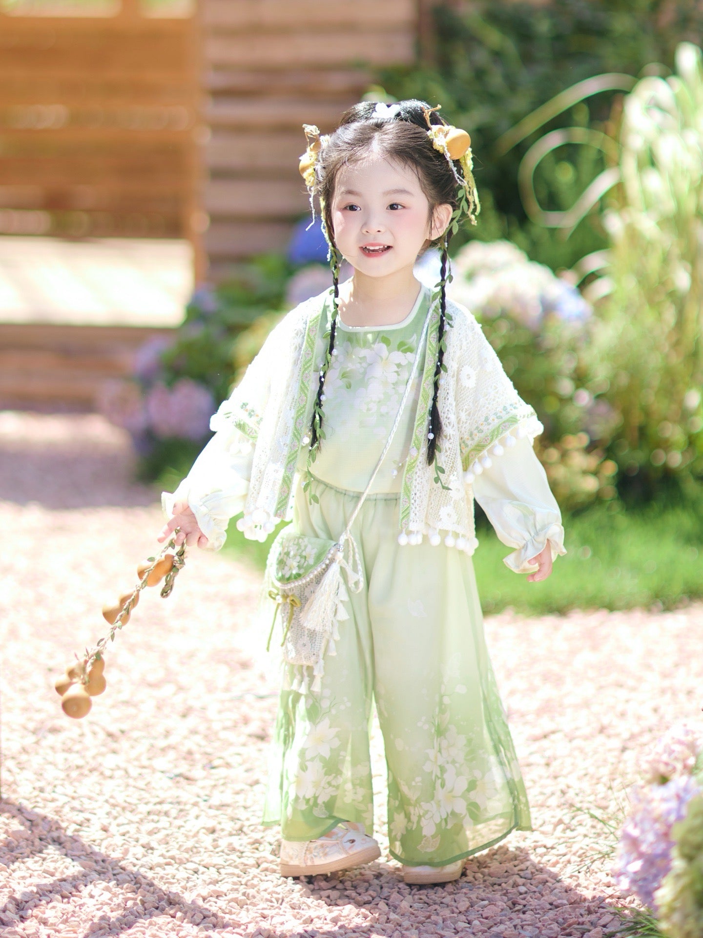 JXGX Lily Breeze 3-Piece Girl’s Set ---QingFu