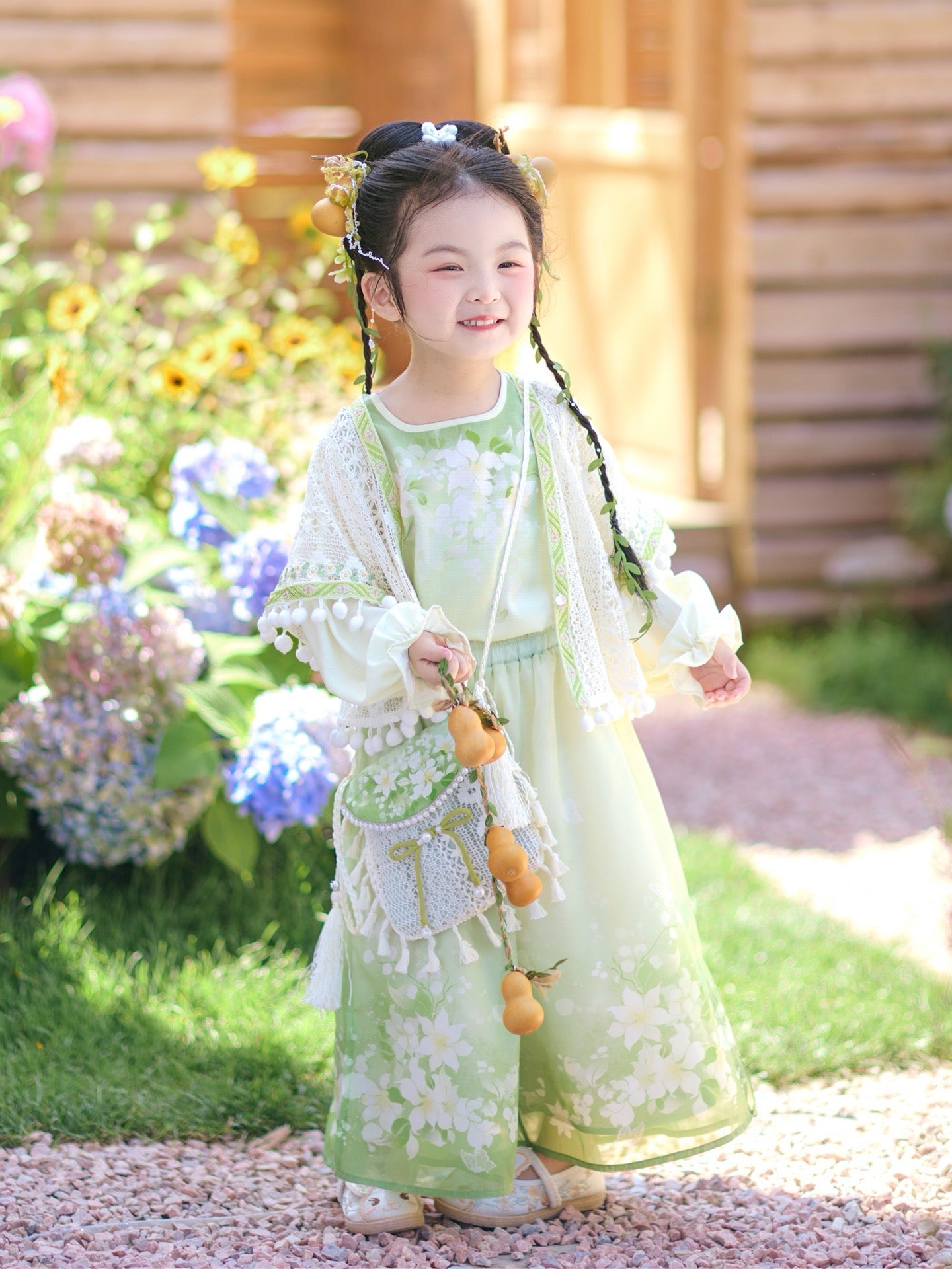 JXGX Lily Breeze 3-Piece Girl’s Set ---QingFu