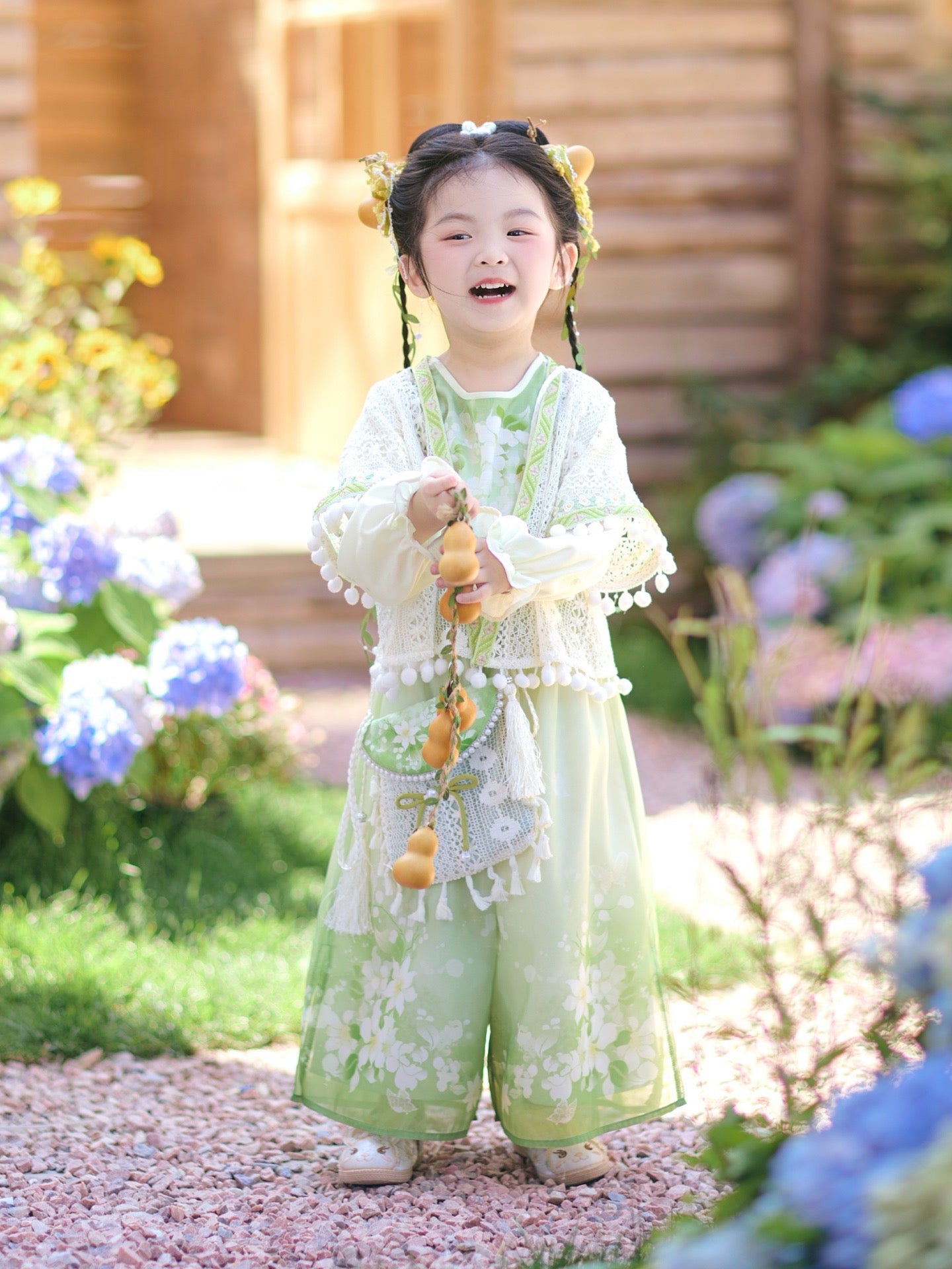 JXGX Lily Breeze 3-Piece Girl’s Set ---QingFu