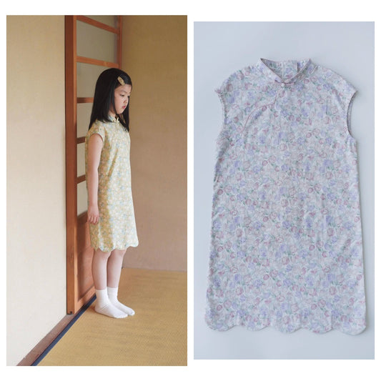 Cheongsam tulipe en coton MaNa