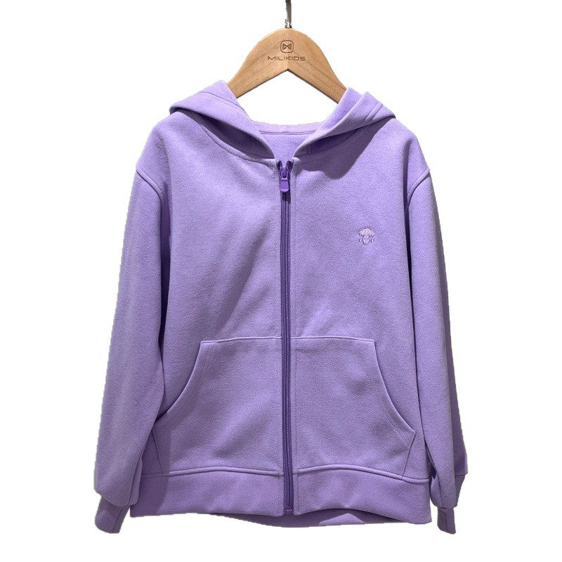 Kids Knitted Hooded Cardigan | Autumn Zip-Up Jacket | Unisex