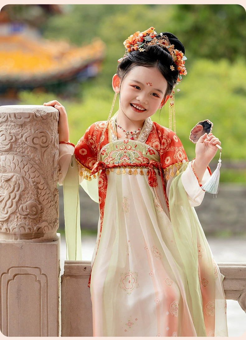 MengHu Girls' Hanfu Confucian Dress ---Lanling--- Chinese New Year