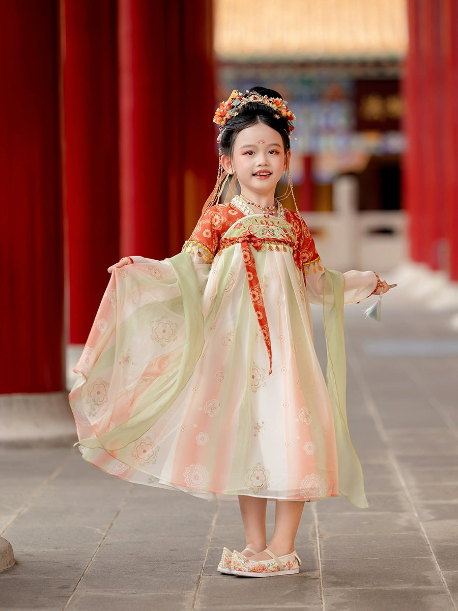 MengHu Girls' Hanfu Confucian Dress ---Lanling--- Chinese New Year