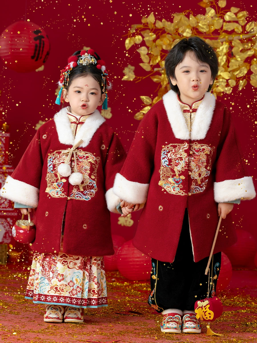 Tenue du Nouvel An chinois pour enfants Menghu --- Xianglin