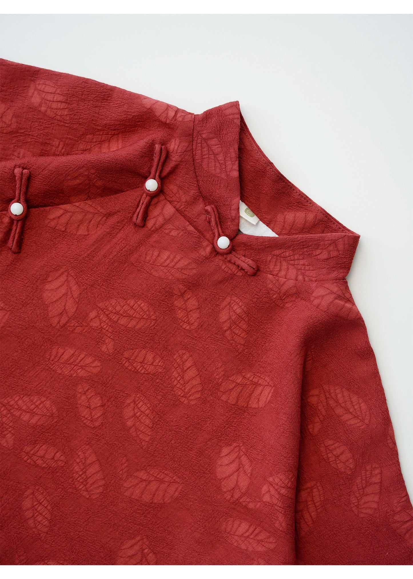 MaNa Kids Red Leaf Chinese Style Blouse ---Chinese New Year