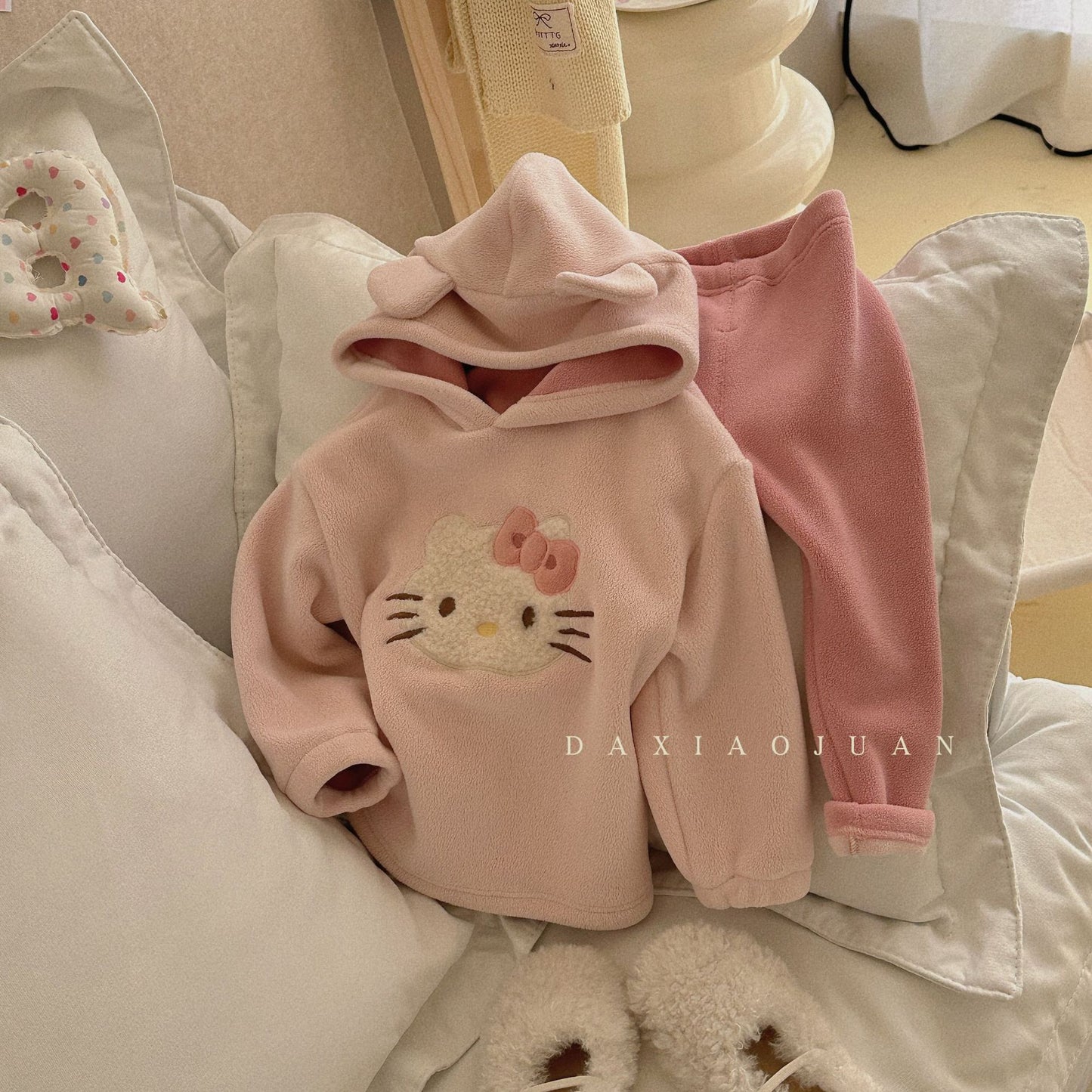 DXJ Whimsy Warmth: Kids' Hoodie Set Collection