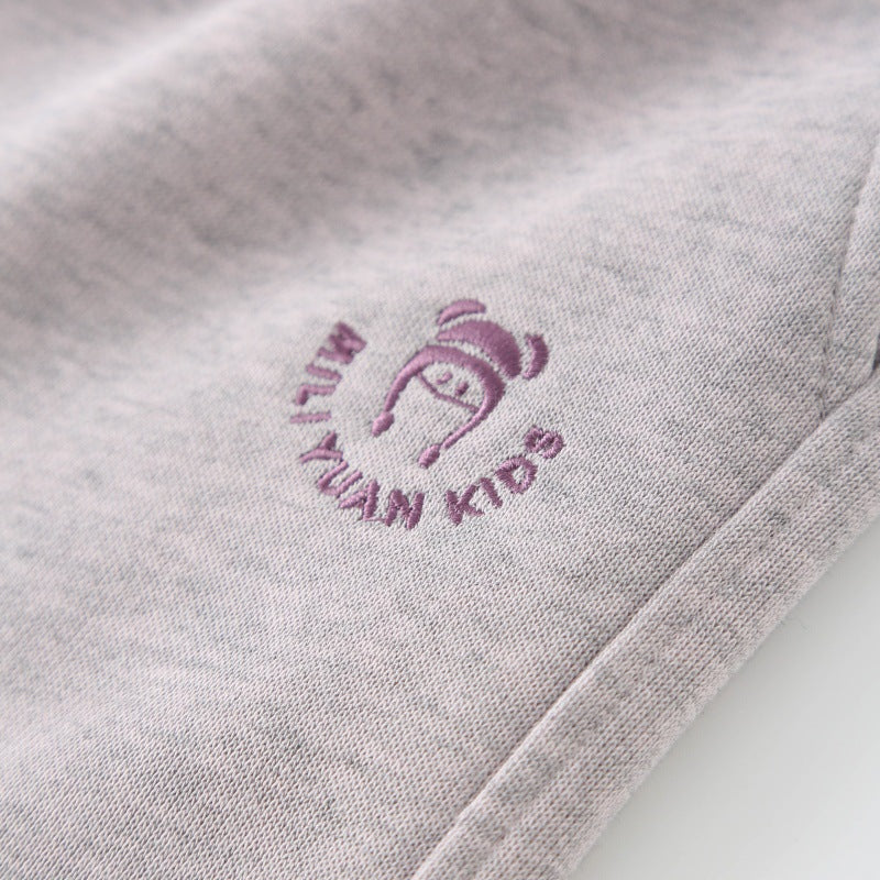 Girls' 2-Piece Tracksuit Set — Zip-Up Jacket & Pants, Soft Cotton Sport Outfit