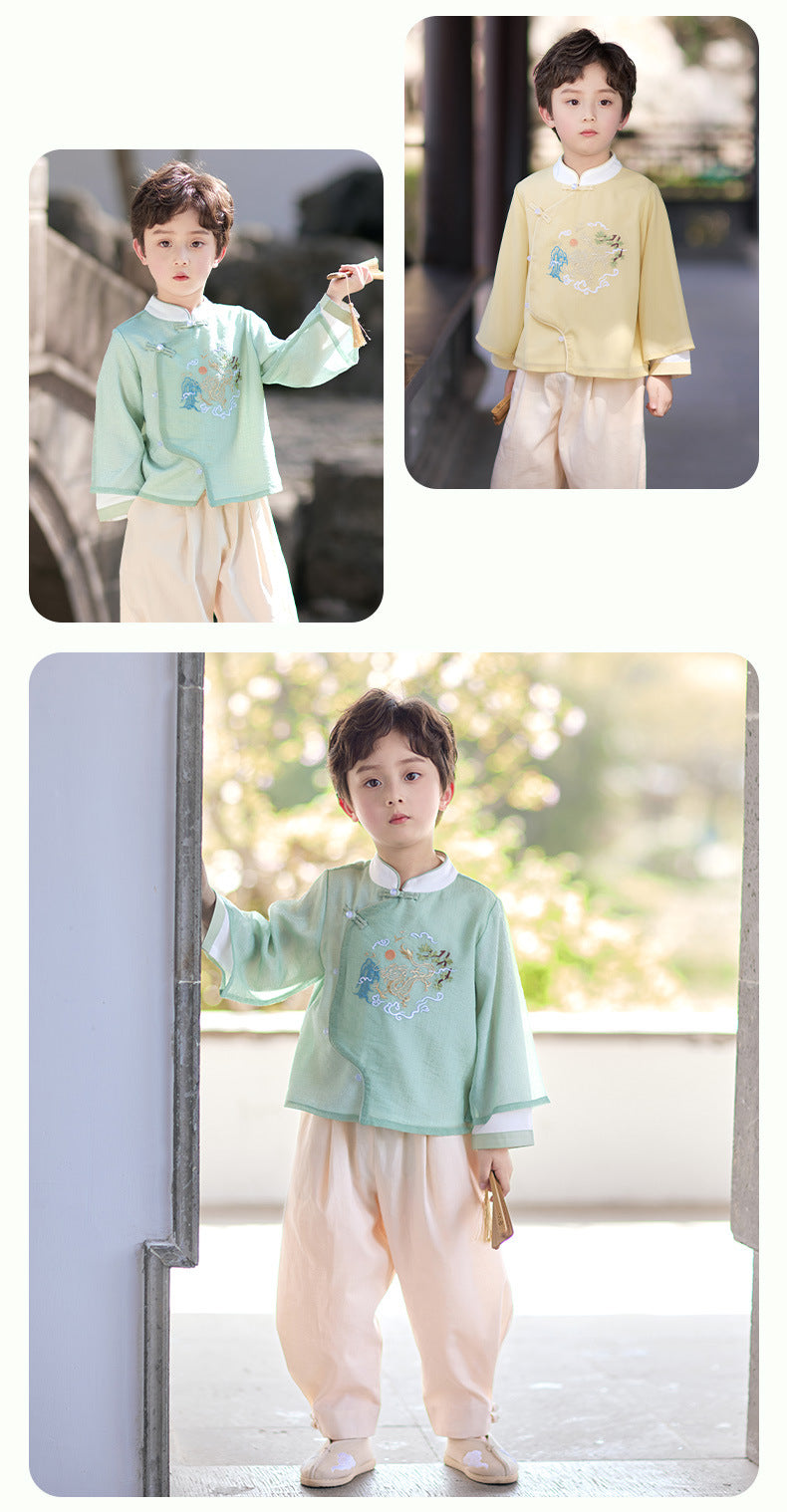 JXGX Boy Traditional Chinese Tang Outfit --- QianCheng