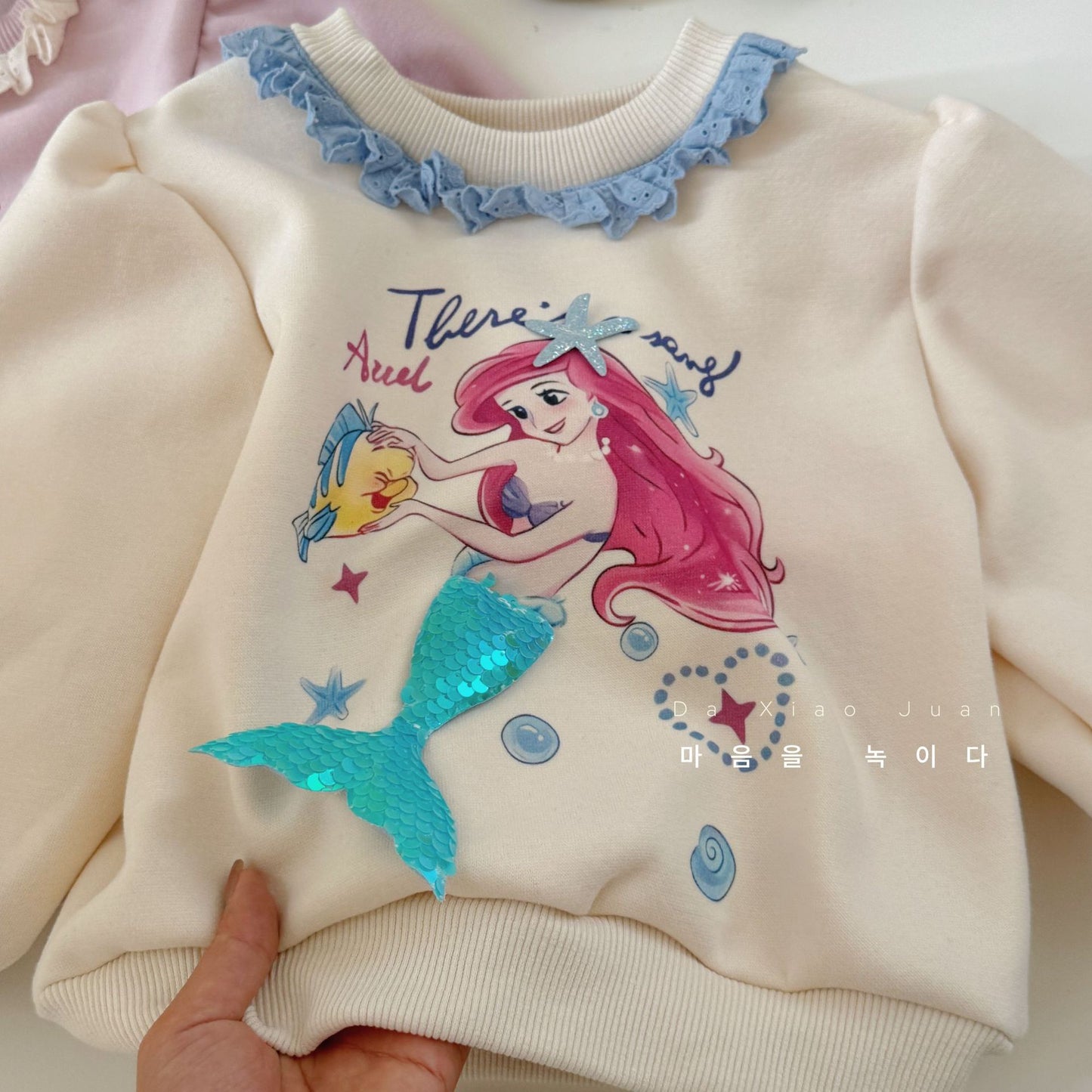 DXJ Girls Mermaid Sweatshirt