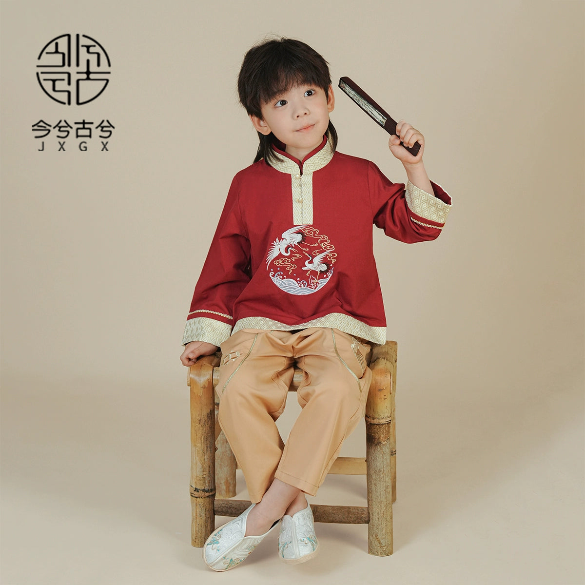 JXGX Fall/Spring Chinese New Year Boy Outfit ---Huaihe