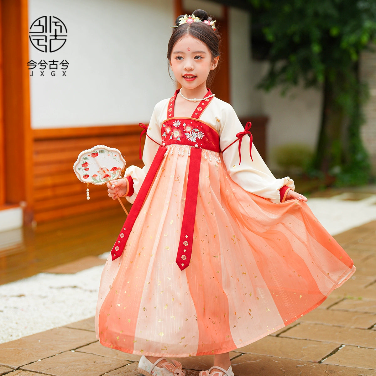 JXGX Fall/Spring Chinese New Year Girl Dress —Junmang