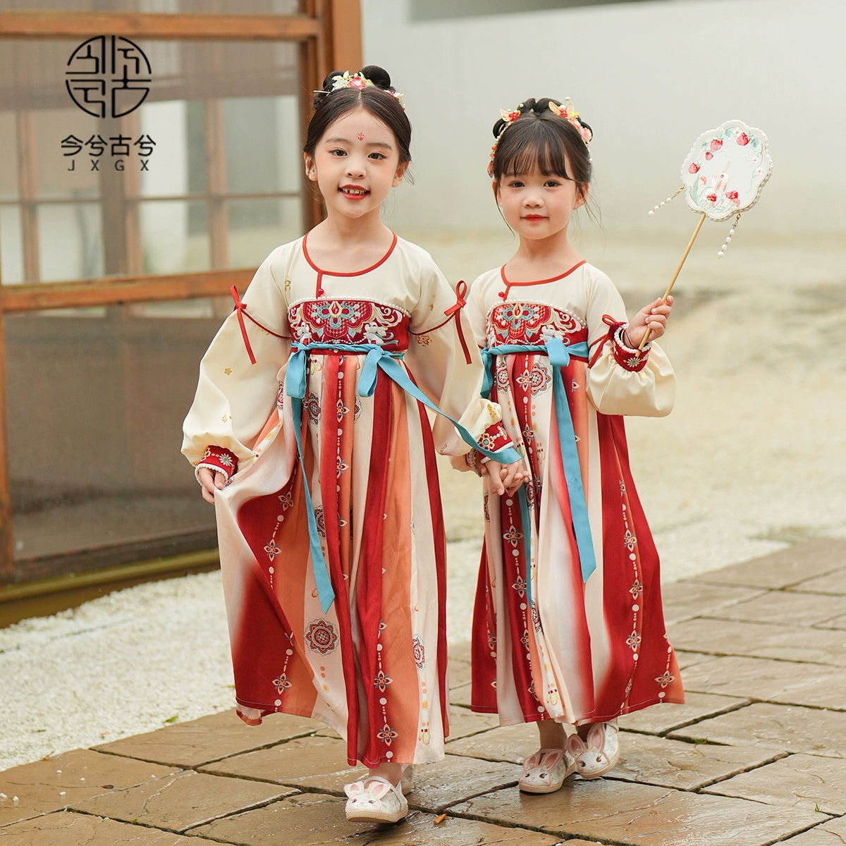 JXGX Fall/Spring Chinese New Year Girl Dress ---Qiwang