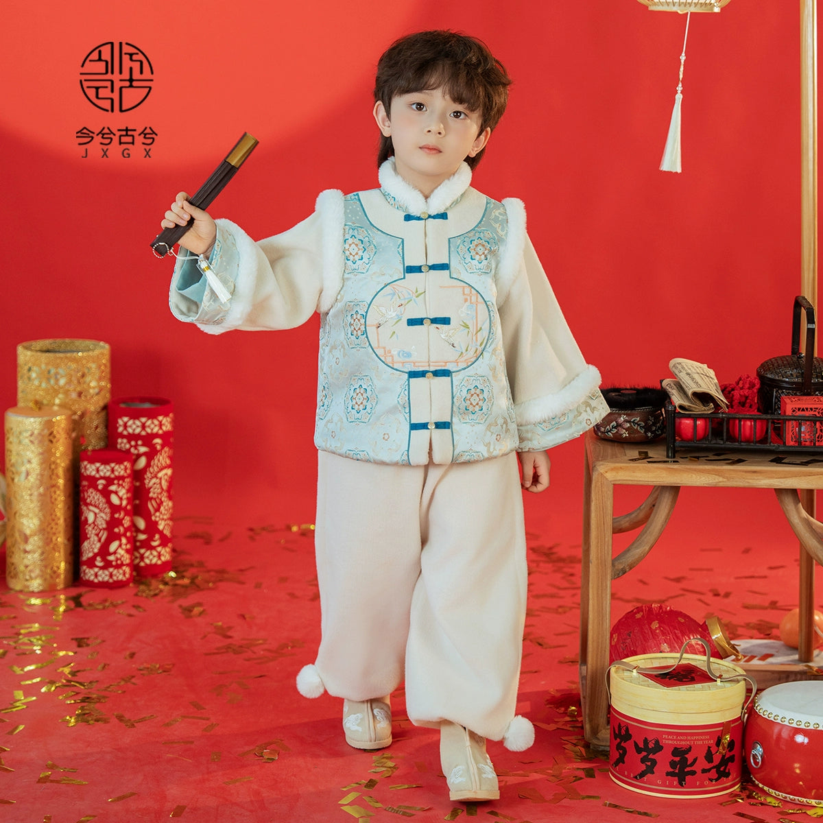JXGX Chinese New Year Boys Jacket ---Jiashuo
