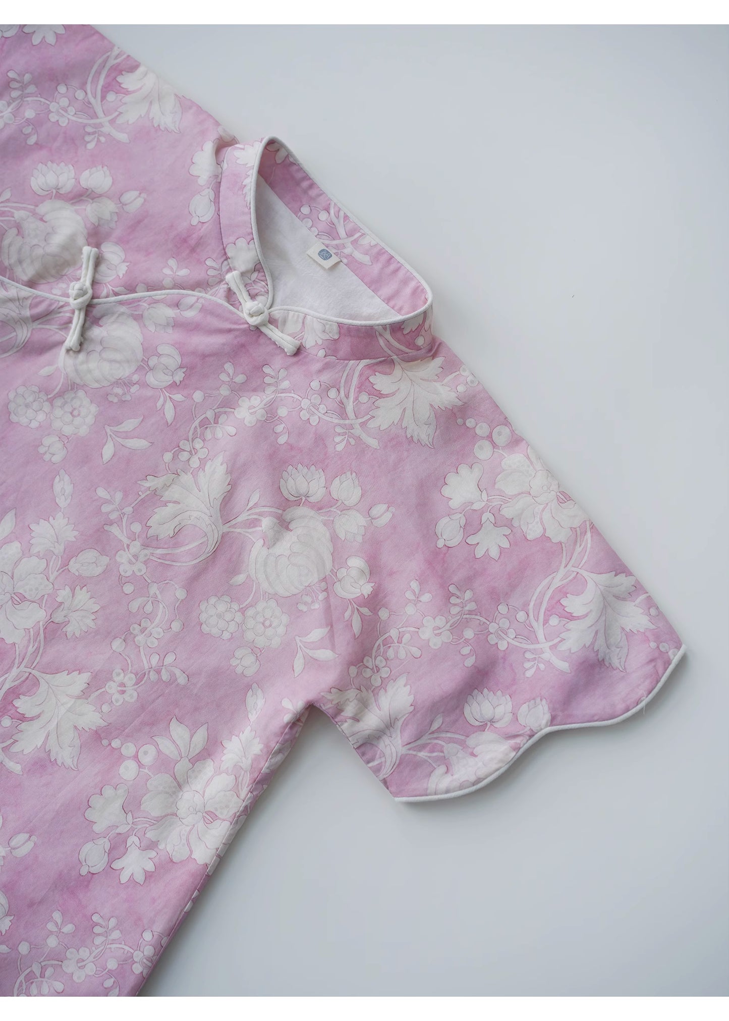 MaNa Pink Floral Short-sleeve Top