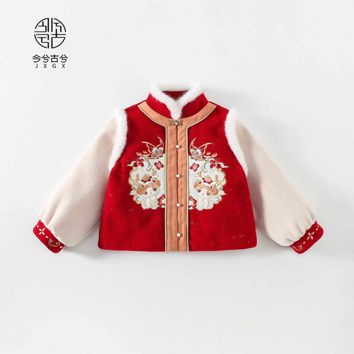 JXGX Chinese New Year Girl Down Jacket ---Yunchu