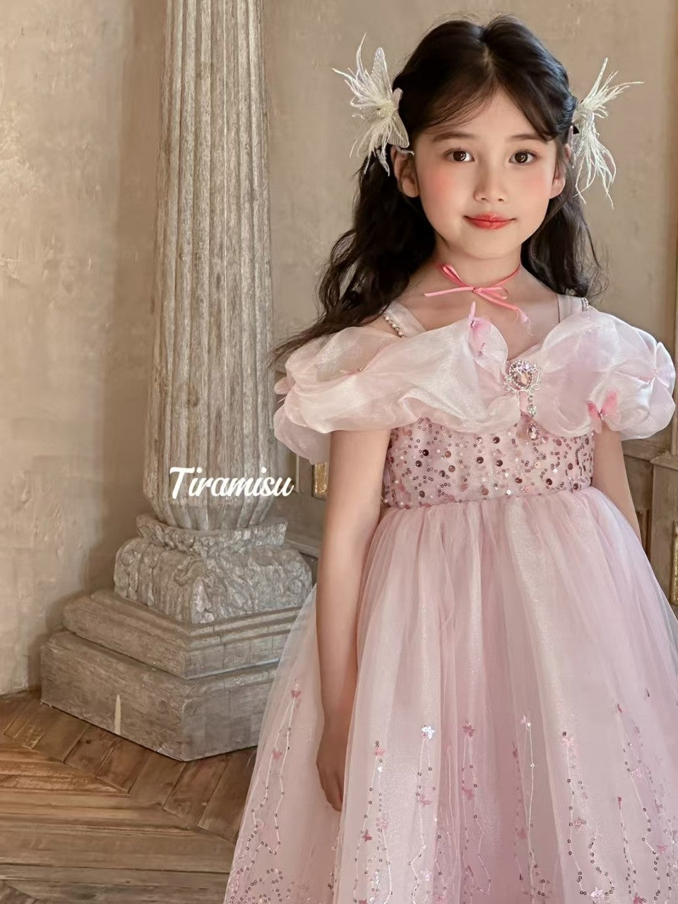 Tiramisu Pink Princess Dream Dress (100-150/3y-12y)