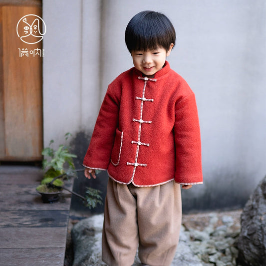 MaNa Kids Chinese New Year Wool Quilted Jacket