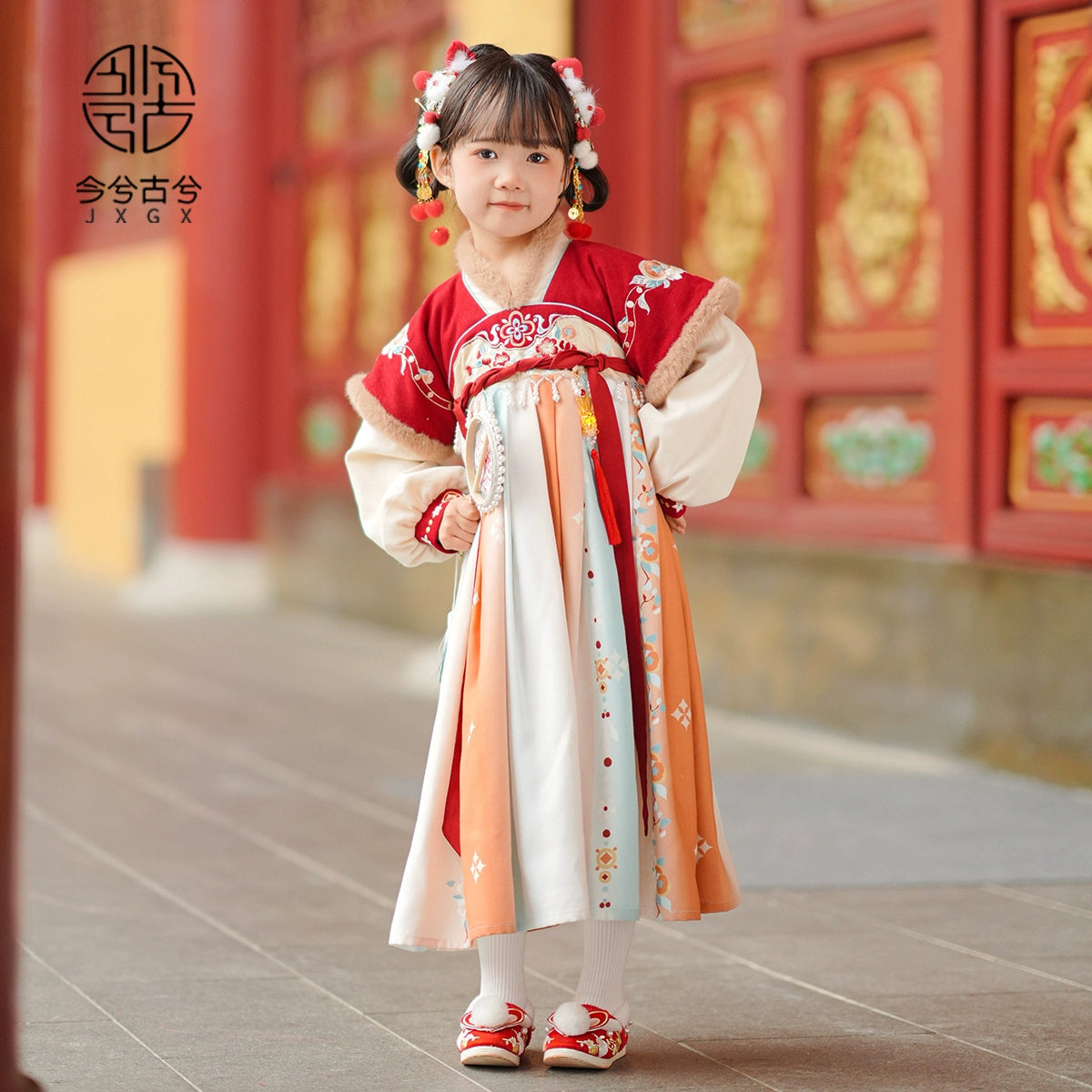 JXGX Chinese New Year Girl Dress ---Qingxuan