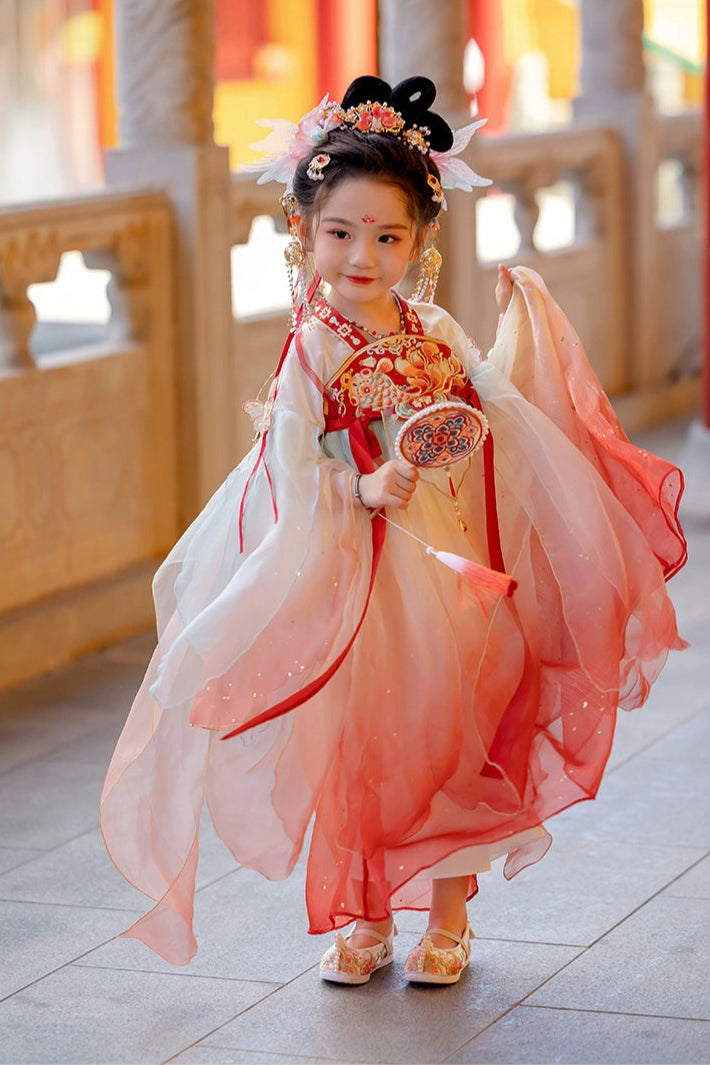 MengHu Girls' Hanfu Confucian Dress --- Xiaolingli--- Chinese New Year