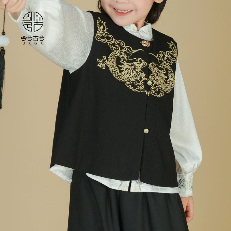 JXGX Fall/Spring Chinese New Year Boy Outfit ---Yunlong