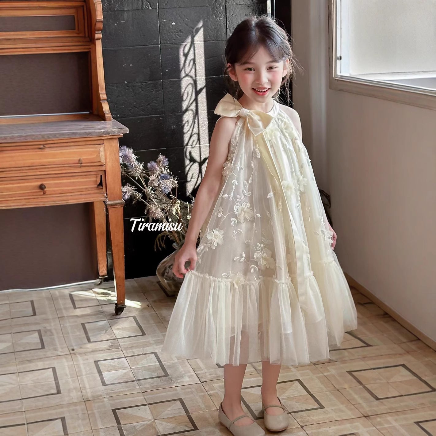 Tiramisu Girls Enchanted Bloom Dress (100-150/3y-12y)