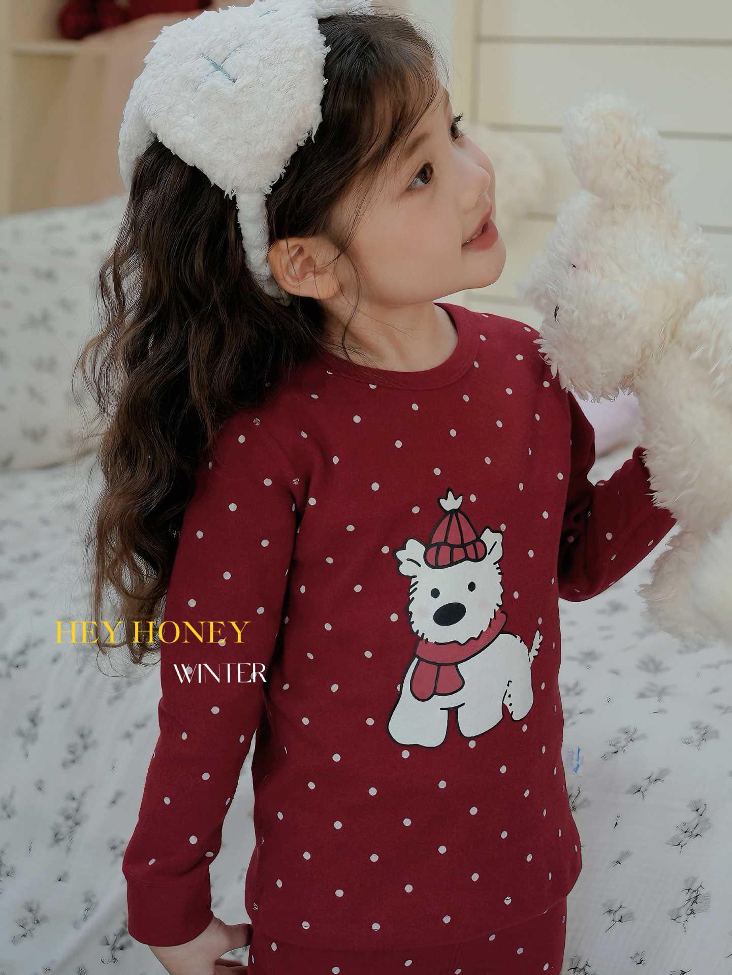 DXJ Children's Hello Kitty/Spring Festival/Christmas/ festive Pyjama Set