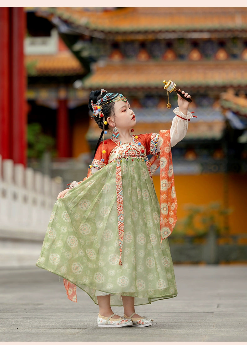 MengHu Girls' Hanfu Confucian Dress ---Wushan--- Chinese New Year