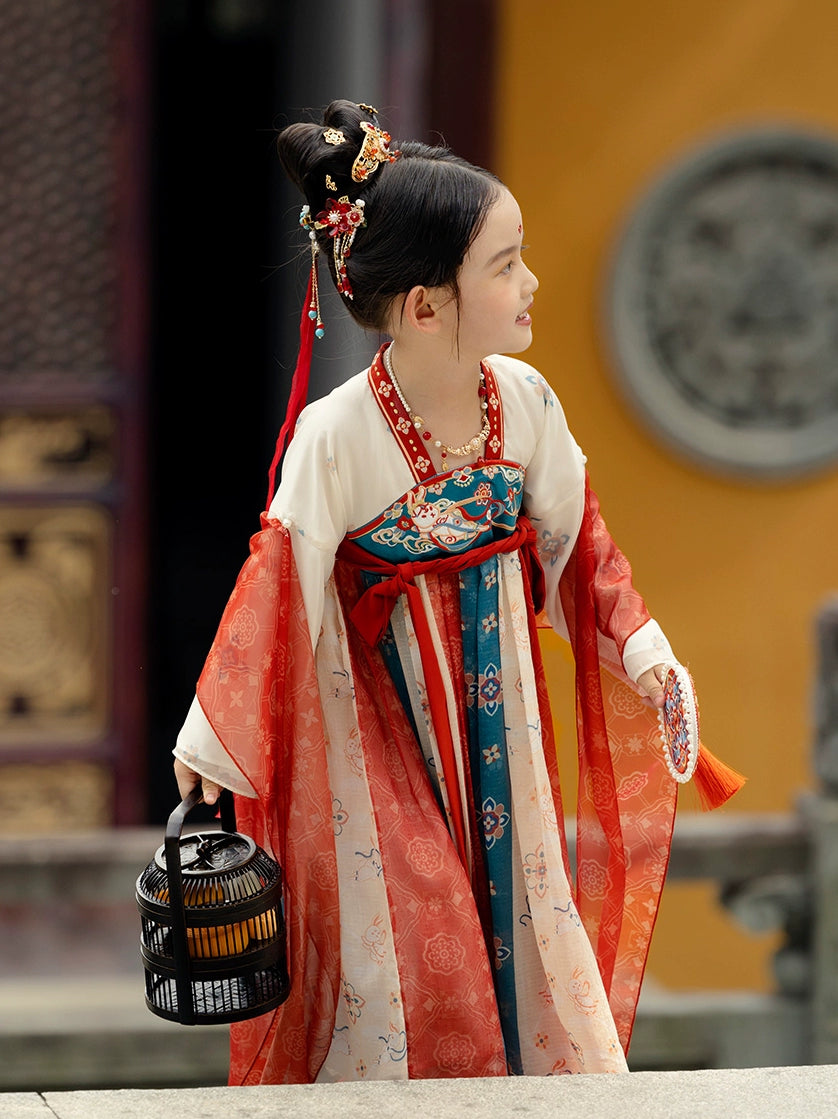 MengHu Girls' Hanfu Confucian Dress --- Feitian--- Chinese New Year