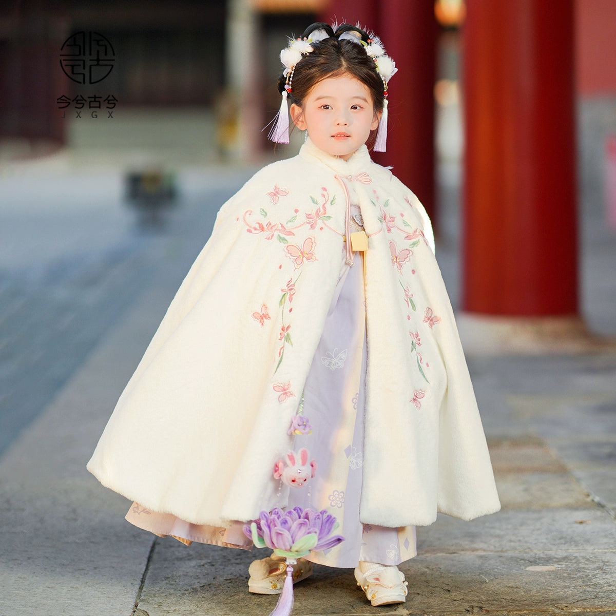 JXGX Chinese New Year Girl Cape ---Fenduo
